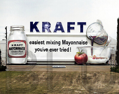 1956 KRAFT Easiest mixing Mayonnaise you've ever tried 14 x 11''  Photo Print