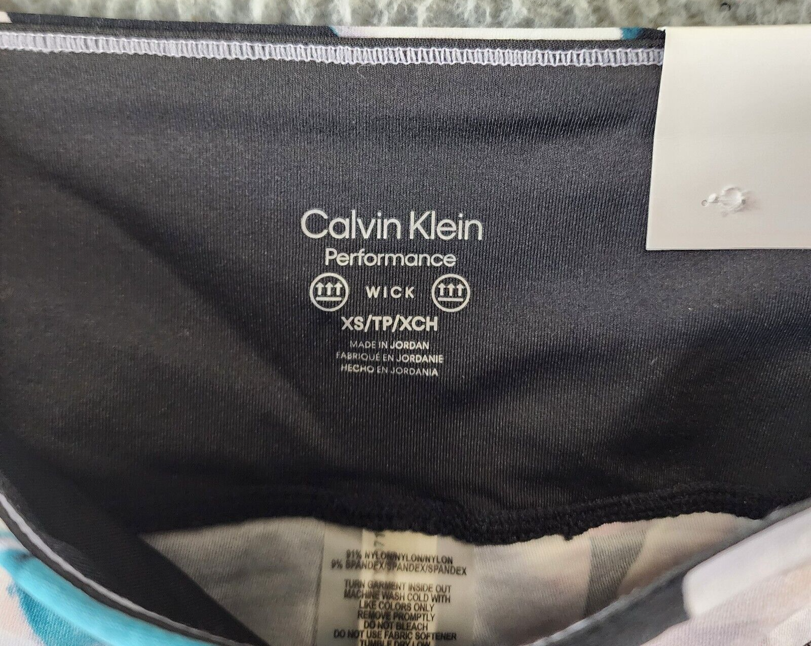 Calvin Klein Performance Printed High-Waist 7/8 Length Leggings Women's XS Multi - Picture 8 of 16