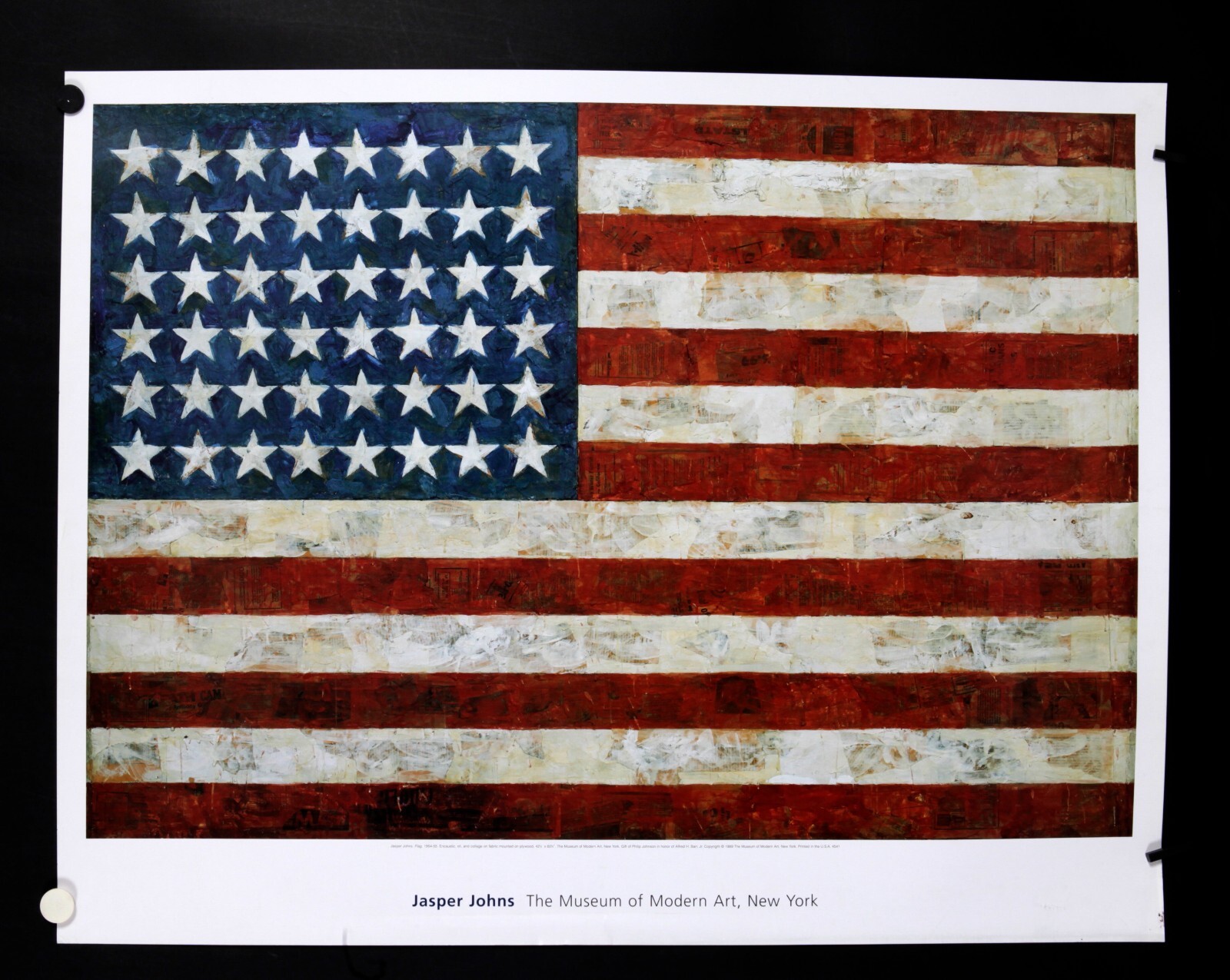 ジャスパー　ジョンズ Jasper Johns - Flag, 1954-55 - Exhibition Poster - 1985