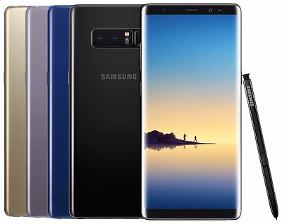 Samsung Galaxy Note 8 SM-N950F/DS 64GB (FACTORY UNLOCKED) Black Gold Gray Pink 