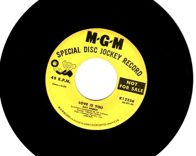 KAY ARMEN:    LOVE IS YOU / TENDERLY HE WATCHES .. DJ 45 RPM # A-1692