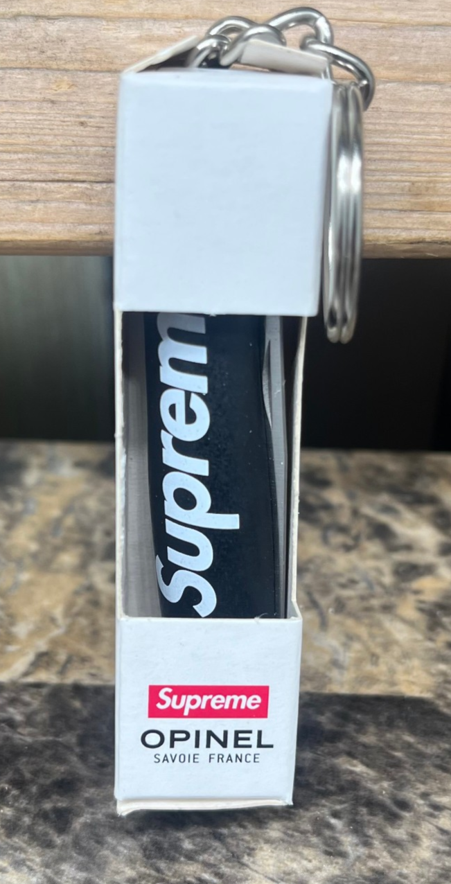 Supreme Opinel No. 4 Keychain Pocket Knife Black FW25 NEW | eBay