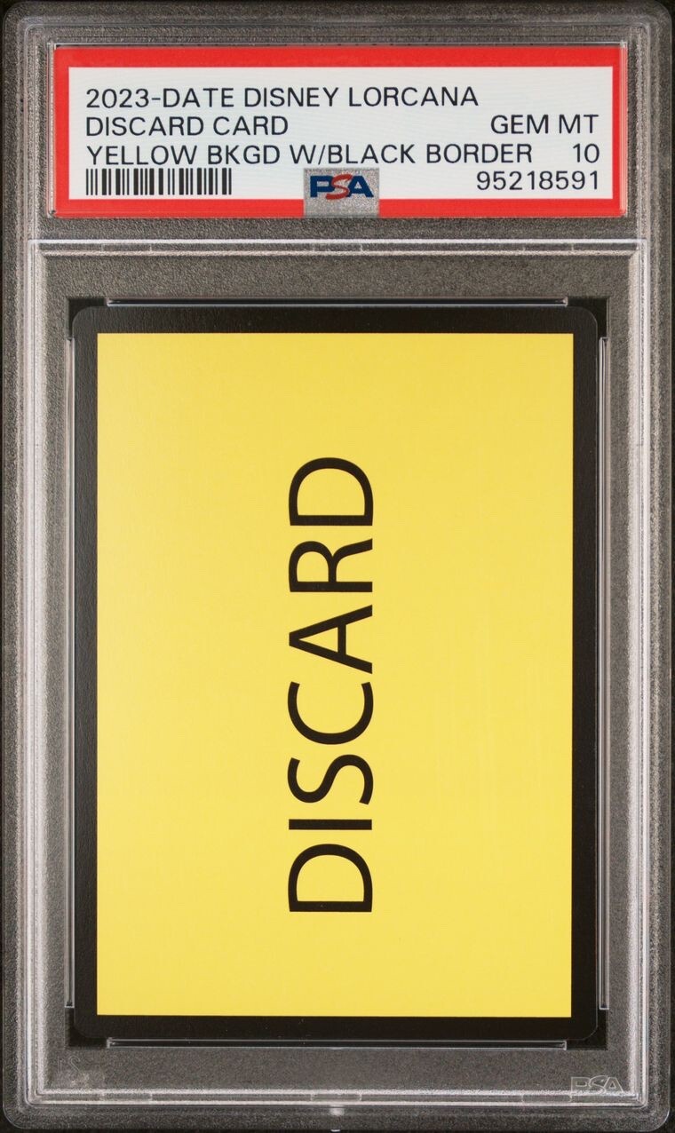Disney Lorcana Error Card Misprint Yellow & Black Discard Disney Lorcana Error Card Misprint Yellow & Black Discard