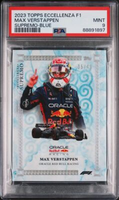周　冠宇　2020TOPPSフォミュラーF1 グリーンリフラクター99枚限定 PSA 9 - /49 Max Verstappen - Supremo - Blue - 2023 Topps