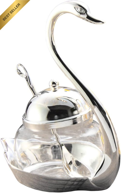 Condiment Pot Seasoning Container Spice Glass Jar Salt Sugar Bowl Pepper Coffee