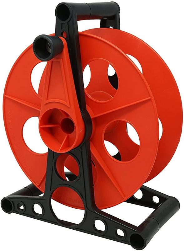 Reel Extension Power Electric Cable Cord Storage Heavy Duty With Stand 150 Ft