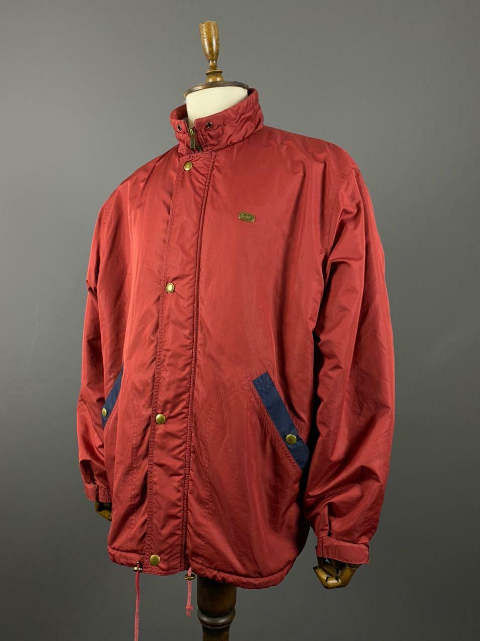Lacoste レッドジャージ正規品　S Lacoste Sport Red Metal Logo Zip Up Jacket Size 56 / 6 | eBay