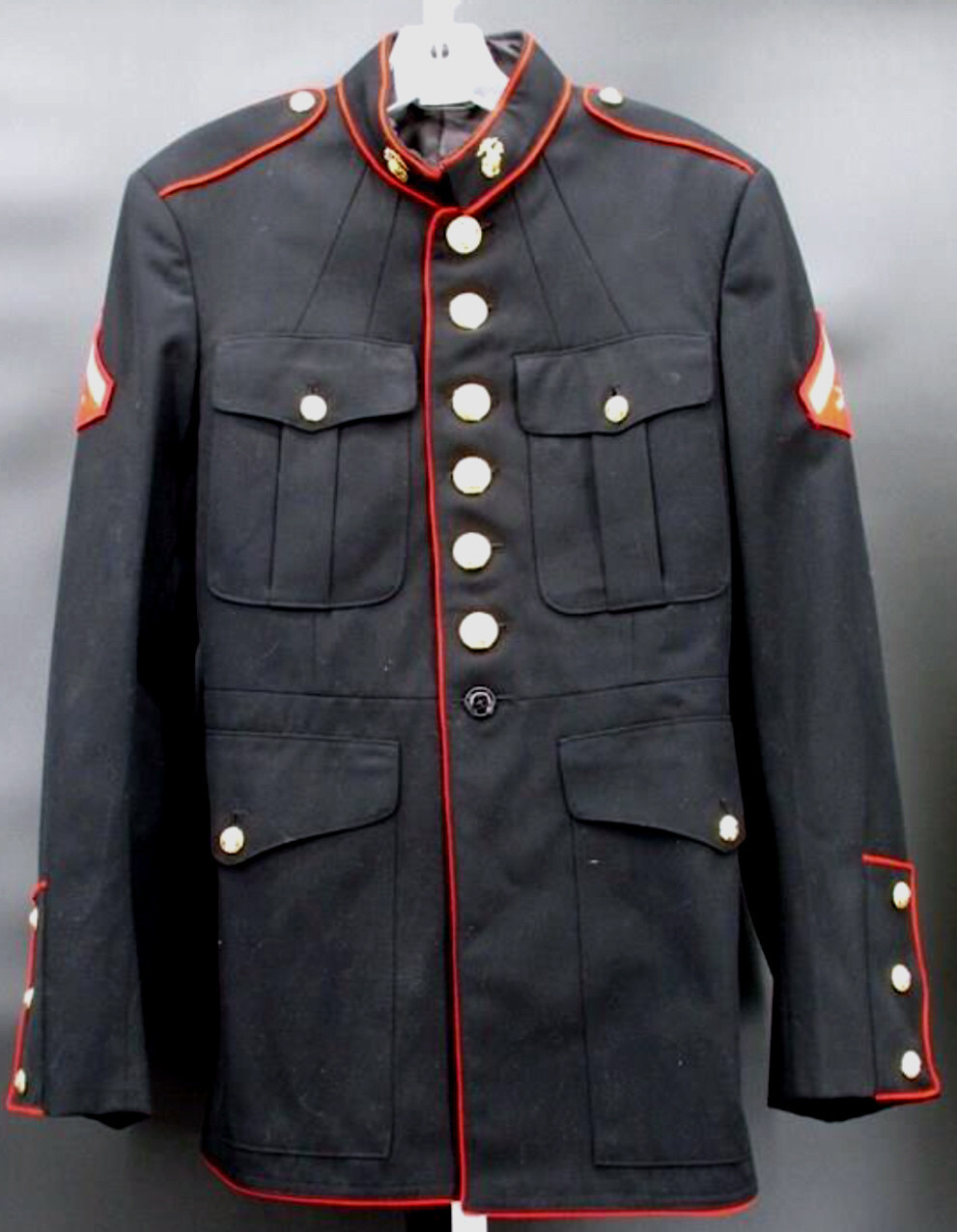 【希少】60s Marine Corps League Jacket USMC 1960s Vintage US Marine Corps Military Green Dress Uniform