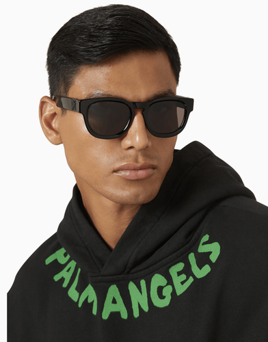 PALM ANGELS PALM ANGELS PERI064S24PLA0011207 RIVERSIDE BLACK SUNGLASSES