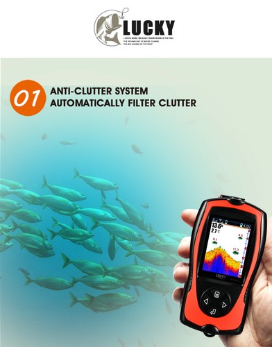 Купить Эхолот FF1108-1CWLA Lucky 2.4" Inch Screen 45M Wireless Sonar ...