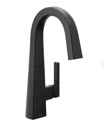 READ DESCRIPTION!   MOEN Nio Single-Handle Bar Faucet in Matte Black