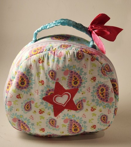American Girl BITTY BABY  Round Floral Paisley 9in Doll Diaper Bag 2016