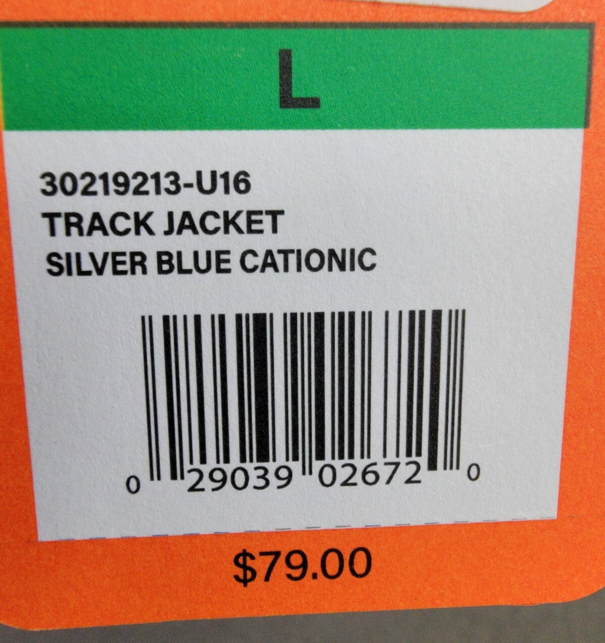 BASS OUTDOOR Trail Jacket Mens L Silver Blue Cationic Mock Neck Full Zip Closure - Picture 17 of 17
