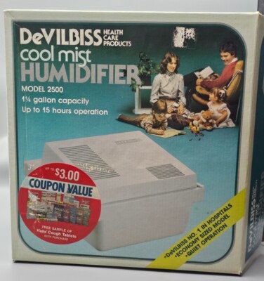 VINTAGE DEVILBISS COOL MIST HUMIDIFIER MODEL 2500 *TESTED WORKS PERFECTLY*