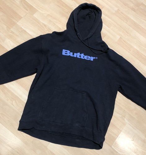 【BUTTER GOODS】Art Pullover Hood Navy Art Pullover Hood, Navy – Butter Goods