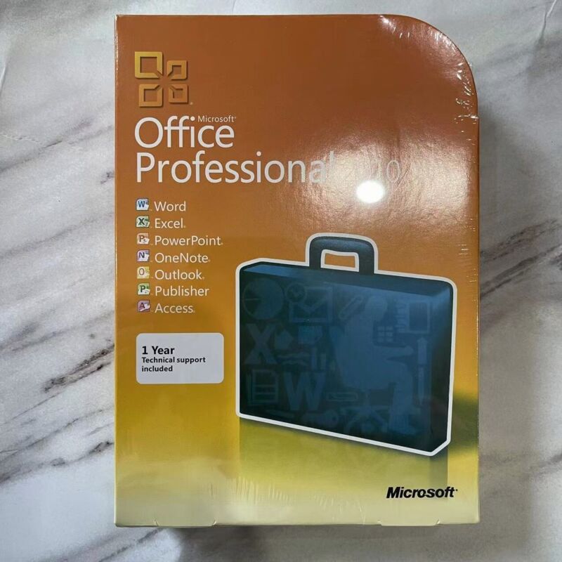 NEW Microsoft office Professional 2010,Full,Windows,32/64-bit W/CD&Key