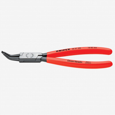 Knipex 45 Degree Angled Tip Internal Circlip Pliers 19-60 mm dia - Plastic Grip