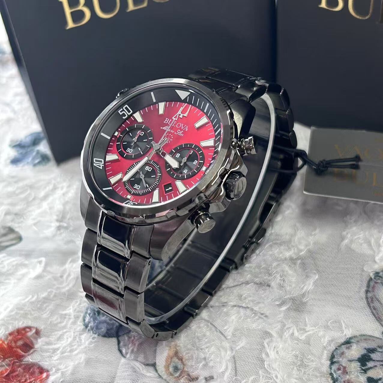 Bulova 自動巻き腕時計 レッドレザー $_57.JPG?set_id=880000500F