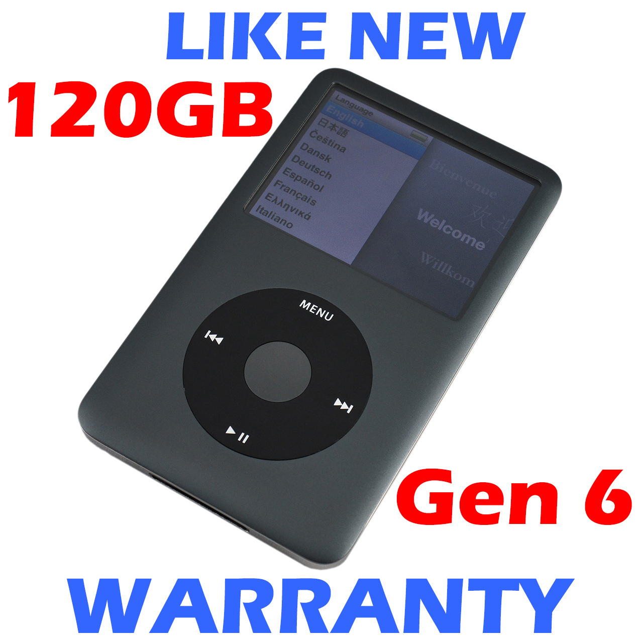 ま*る様 Apple iPod classic 第5世代 120G Apple iPod Classic 5th Generation 128GB Excellent Condition