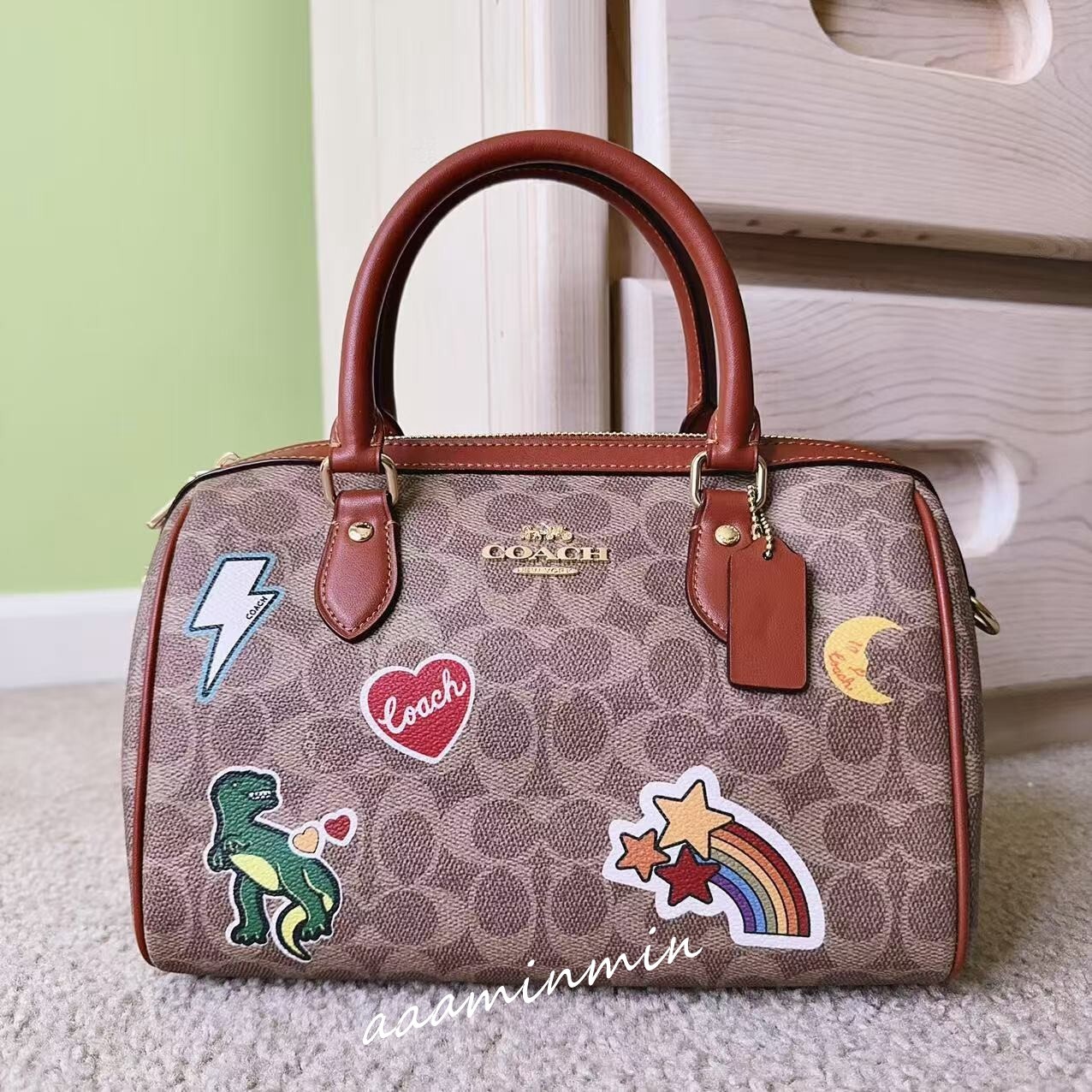 ショルダーバッグ・ポシェット COACH Rowan Satchel Bag In Signature Canvas CZ612 $_57.JPG?set_id=880000500F