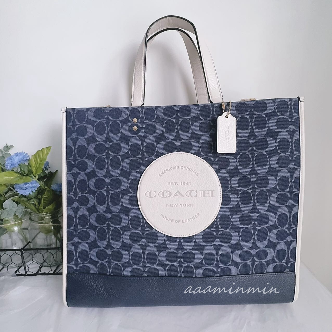 バッグ Coach Denim Signature Tote Bag $_57.JPG?set_id=880000500F