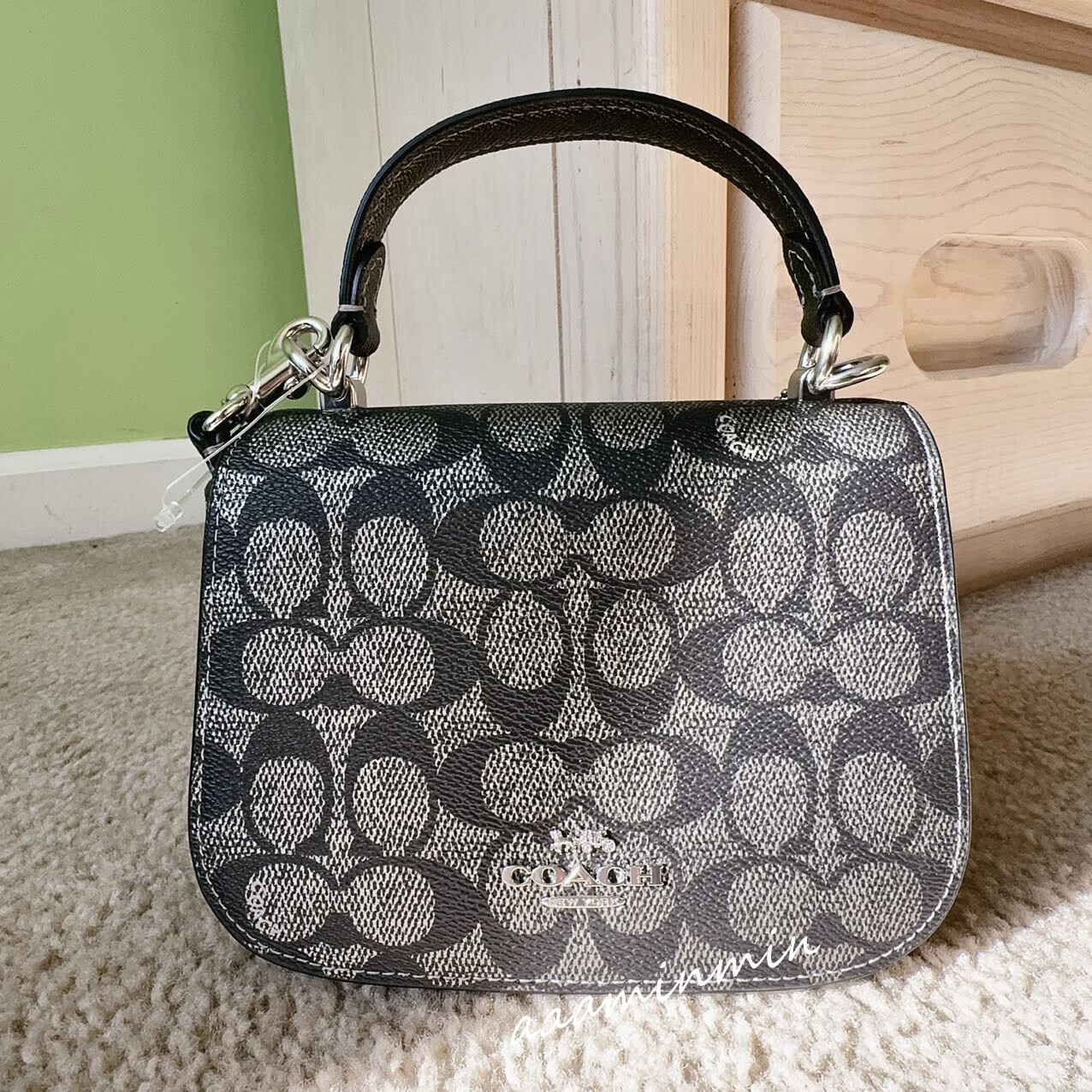 COACH outlet Black Friday Lysa Top Handle Bag Signature COACH outlet Black Friday Lysa Top Handle Bag Signature
