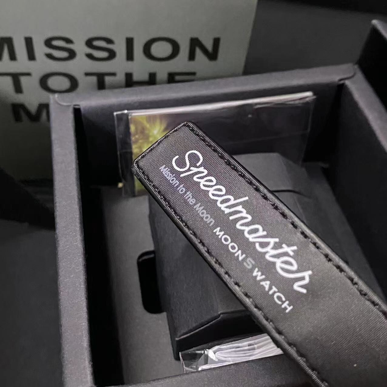 Pre-owned Venom Swatch X Omega Bioceramic Moonswatch Mission To The Moon Watch -with Box
