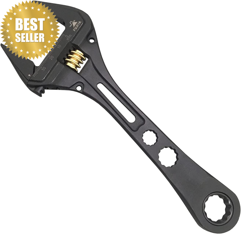 FGL-38-BG Geared Monkey Wrench (Black Gold) Multi-Functional Lightweight Type