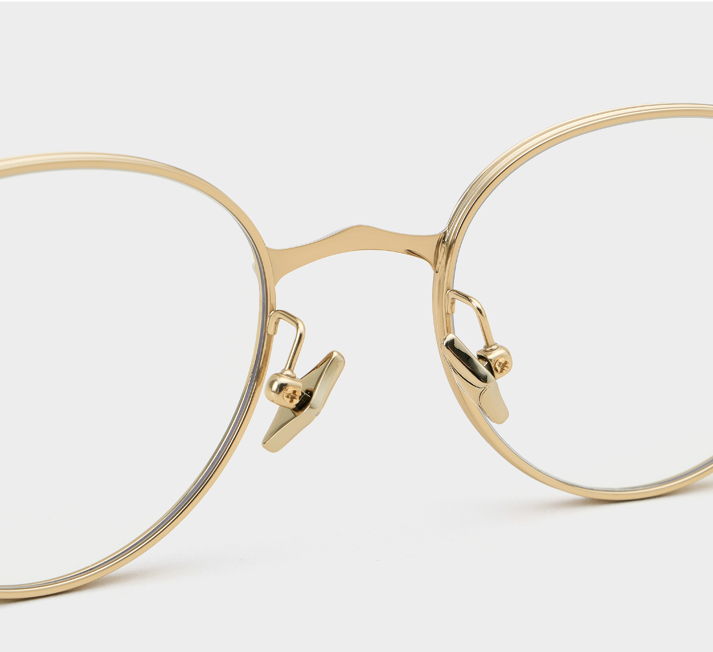 Pre-owned Gentle Monster 2024 Ep 01 Gold Titanium Eyewear Eyeglasses In Clear