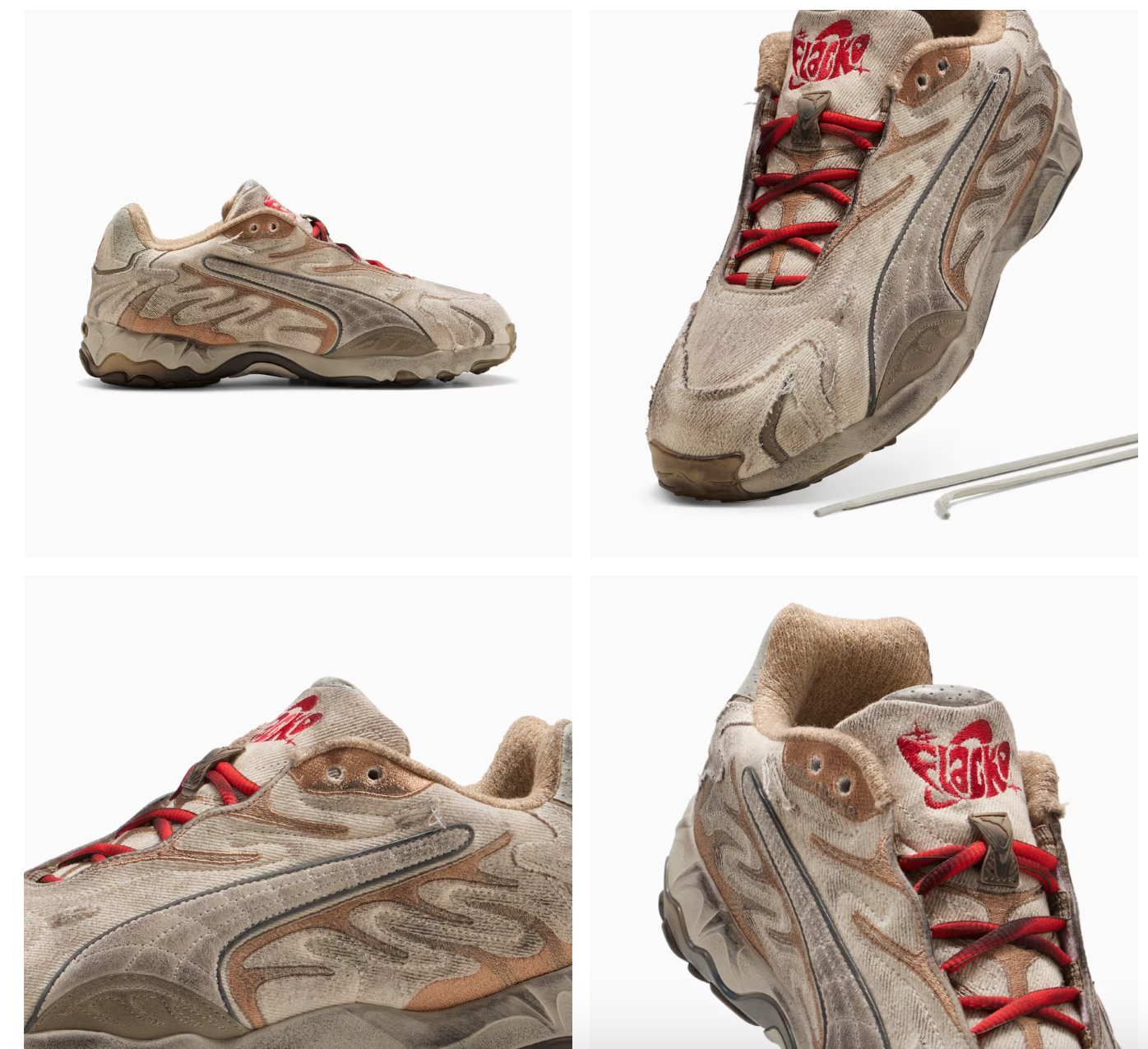 Pre-owned Puma Mens A$ap Rocky X  Inhale Distressed Shoes 401624 01 Cu4864 001 Speedcat In As Pictured