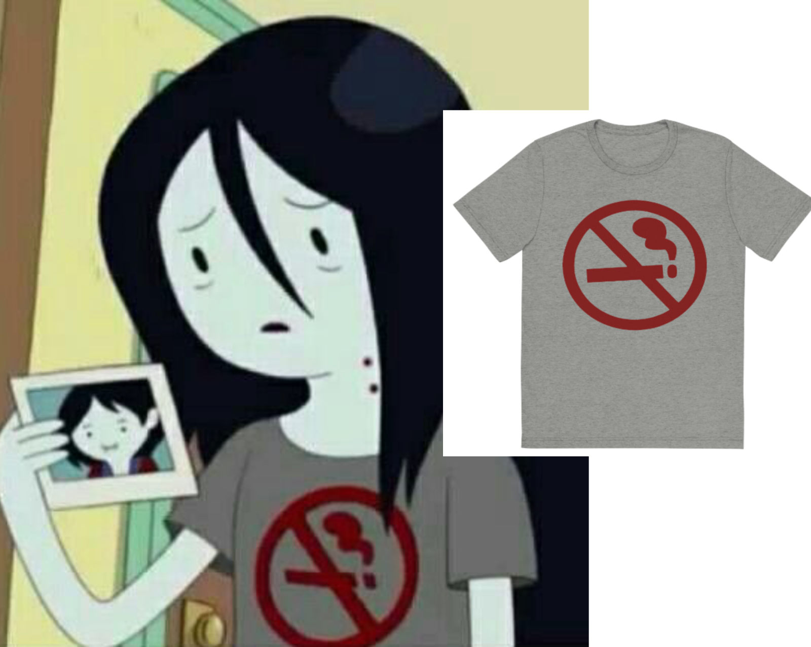Marceline- No Smoking Shirt Marceline- No Smoking Shirt