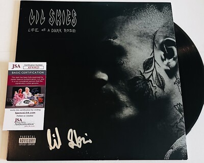 LIL SKIES SIGNED LIFE OF A DARK ROSE VINYL LP RECORD ALBUM RAPPER JSA COA