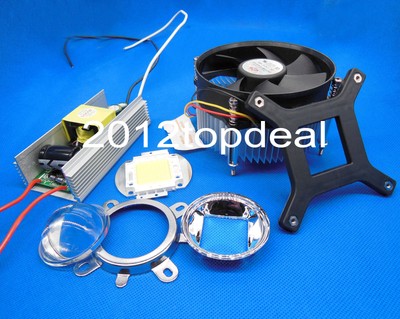 100W 100Watt High Power White LED Light + Heatsink Cooler+100W LED Driver