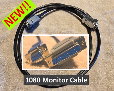 AMIGA DB23 RGB Female to DB9 Female 1080 MONITOR CABLE 5 ft. - NEW