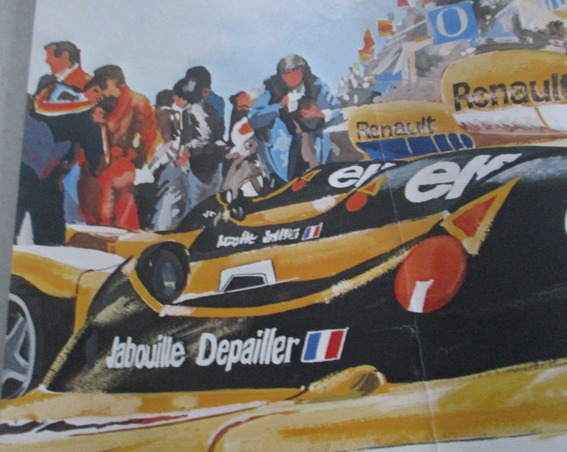 Affiche 48x48  Renault Jabouille Depailler Par Jf Vautrin