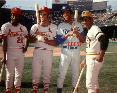 ROBERTO CLEMENTE 7/13/71 ALL-STAR GAME DETROIT COLOR 8X10 