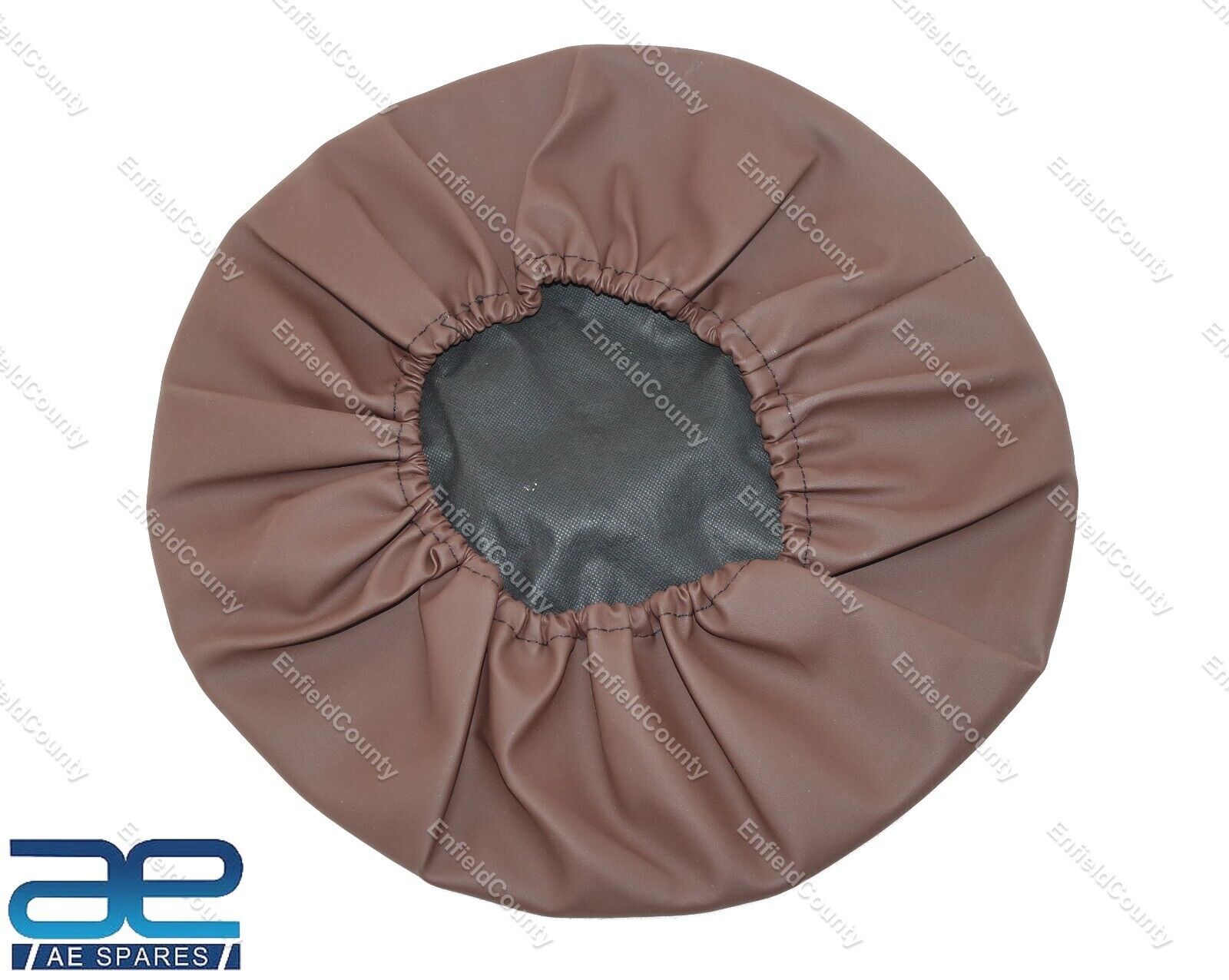 Vespa 10" Inch Spare Stepney Wheel Cover Brown With Pocket  