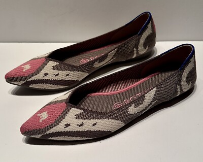 NEW Rothy's SZ 8 Moroccan Rose Points Retired Pattern NEW NO BOX