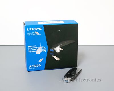 Linksys WUSB6300v2 AC1200 Dual-Band Wireless WiFi 5 USB 3.0 Adapter