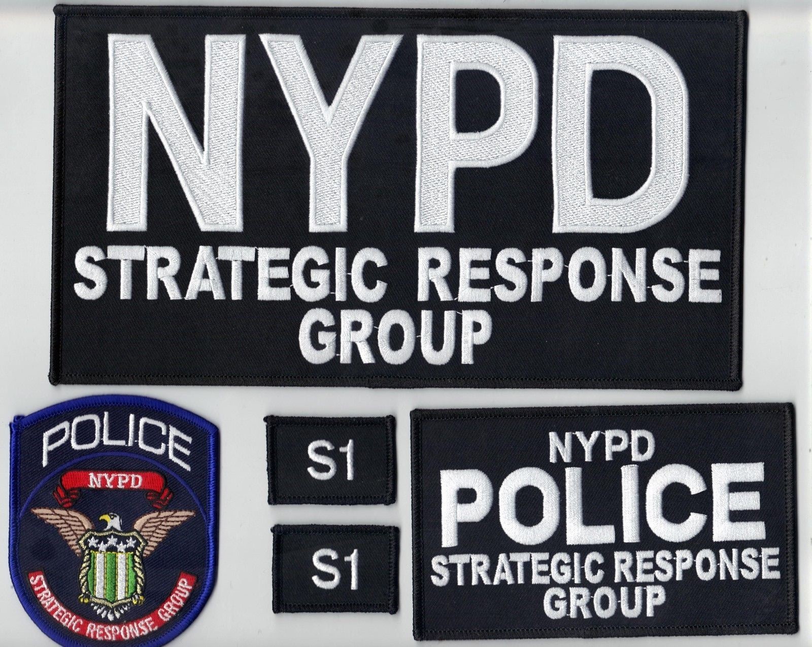 Strategic Response Group S-1 Manhattan Officer 5-piece Patch Strategic Response Group S-1 Manhattan Officer 5-piece Patch