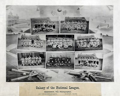 9623.Decoration Poster.Room Wall art.Home decor.Early Boston Baseball teams