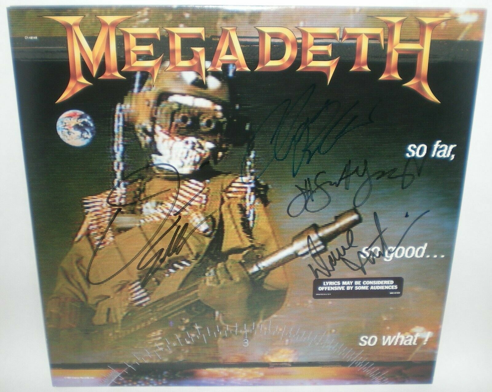 MEGADETH - So Far, So Good So What! ( LP ) Autographed MEGADETH - So Far, So Good So What! ( LP ) Autographed