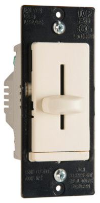 Legrand LS Series CFL/LED/HAL/Incandescent Single Pole Slide Dimmer 450W White