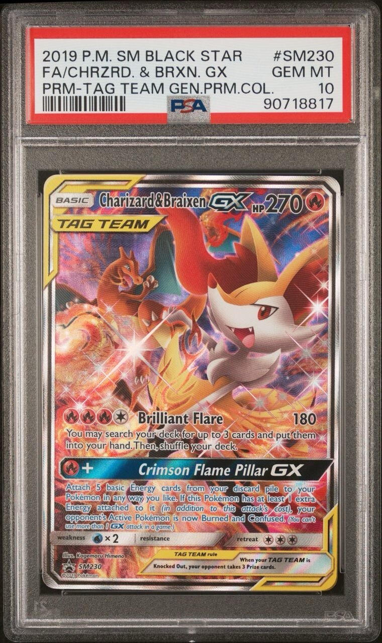 ポケモンカード Charizard/Braixen GX PSA 10 PSA 10 Gem Mint Charizard & Braixen GX 067/064 Remix Bout FA