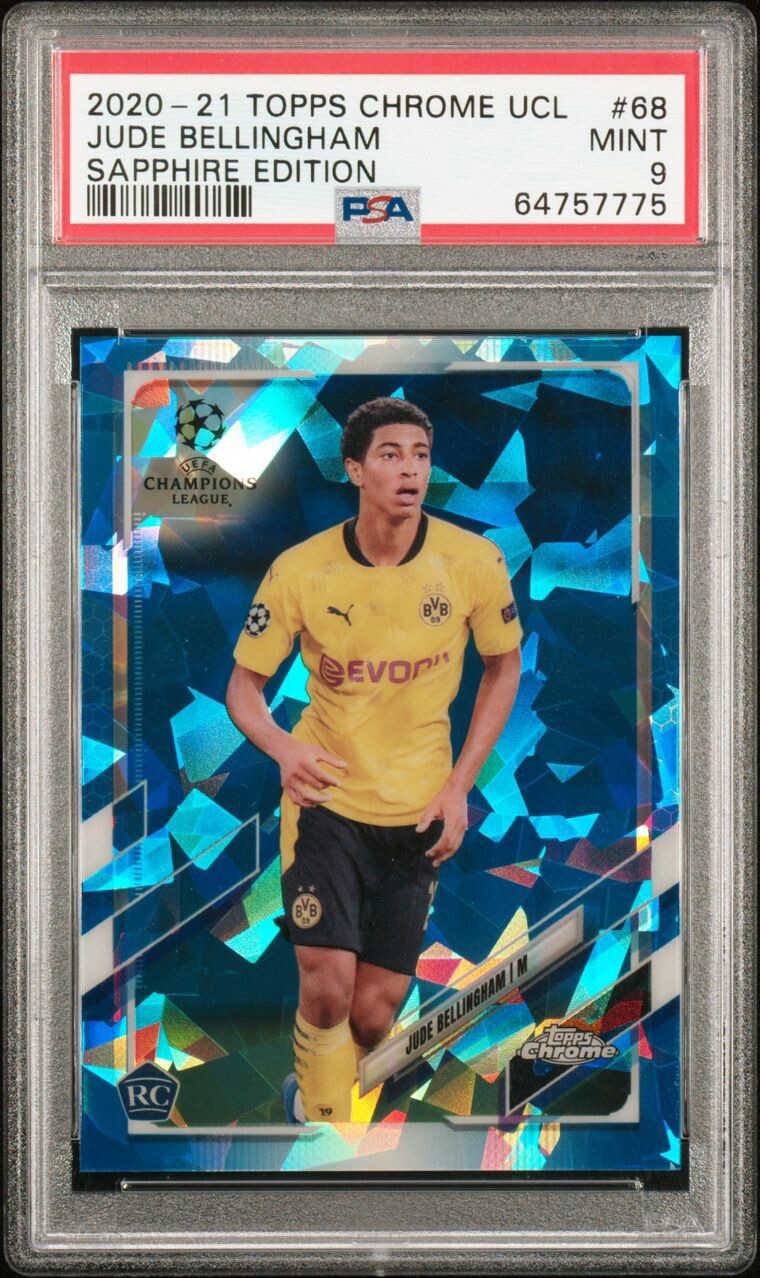 その他 2020 21 topps chrome Bellingham psa9 Jude Bellingham 2020-21 Topps Chrome UCL Sapphire Rookie #68