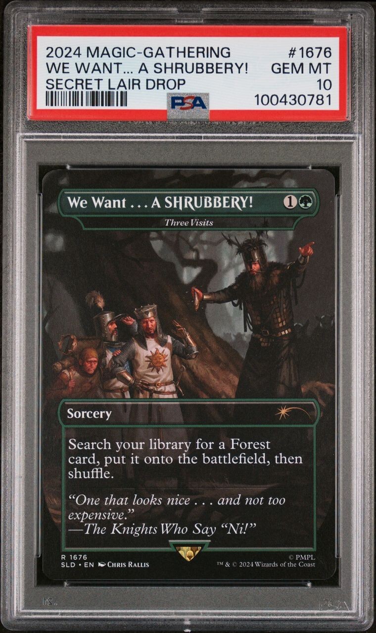 2024 MTG Monty Python SECRET LAIR We Want Shrubbery #1676