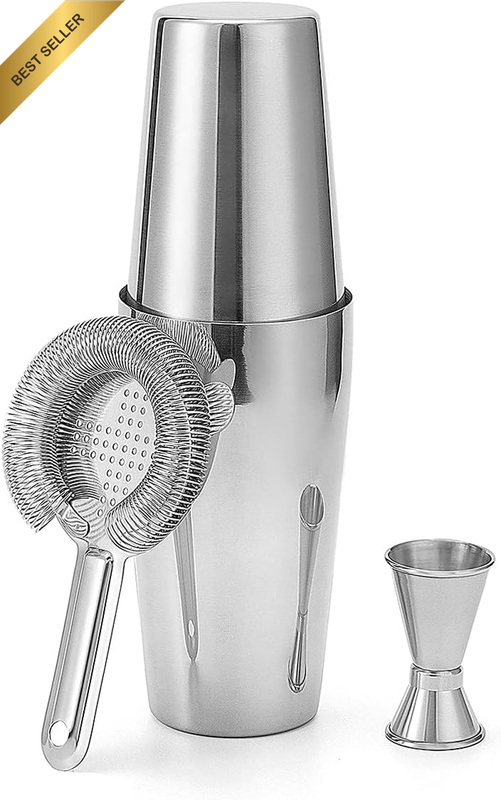Cocktail Shaker Set Boston Shaker Set Bartender Kit Bar Tools Premium Stainless