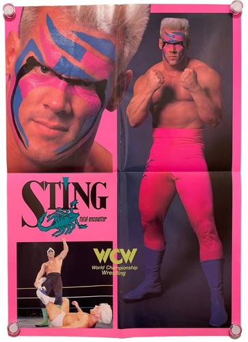 ⚪︎希少WCW WWE スティングポスター Sting Poster WCW AEW WWF WWE Japanese Wrestling Magazine