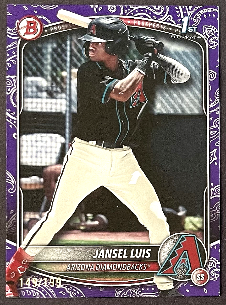 Jansel Luis PURPLE PATTERN /199 1st Bowman SP #BP-84 2025