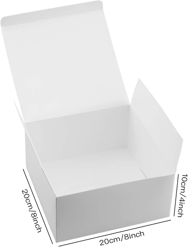 Cardboard Gift Boxes Gift Boxes with Lids,20 Pack Gift Boxes with Lids White Car